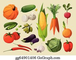 Detail Free Clipart Vegetables Nomer 28