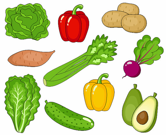 Detail Free Clipart Vegetables Nomer 4