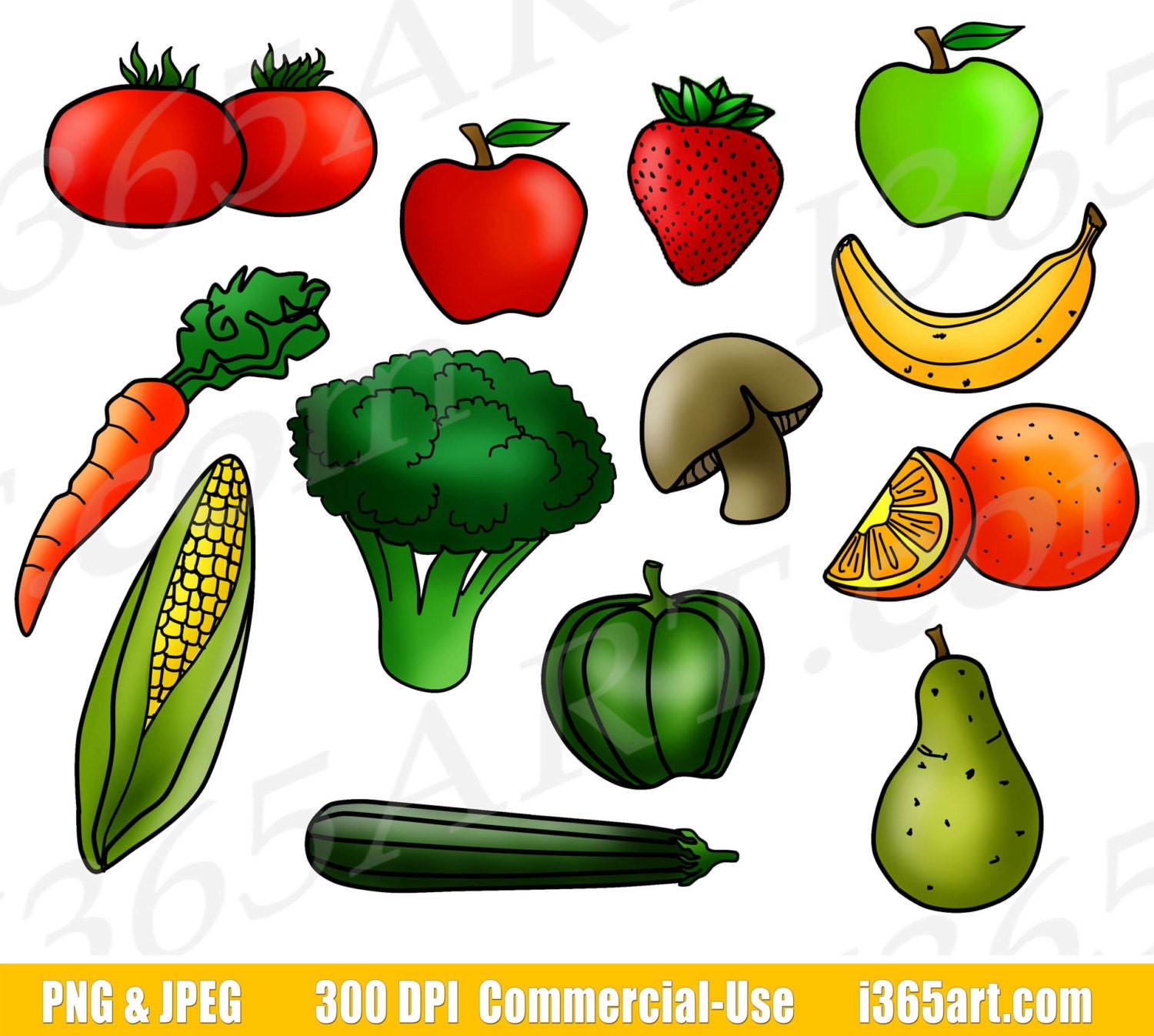 Detail Free Clipart Vegetables Nomer 42