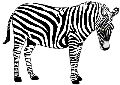 Detail Free Clipart Zebra Nomer 16