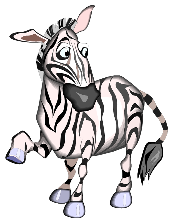 Detail Free Clipart Zebra Nomer 29