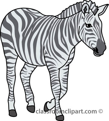Detail Free Clipart Zebra Nomer 30
