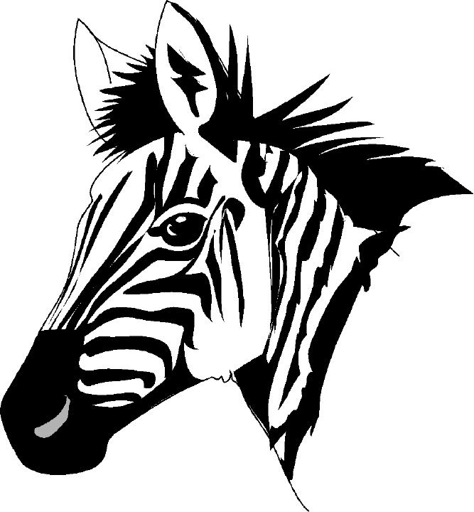 Detail Free Clipart Zebra Nomer 32