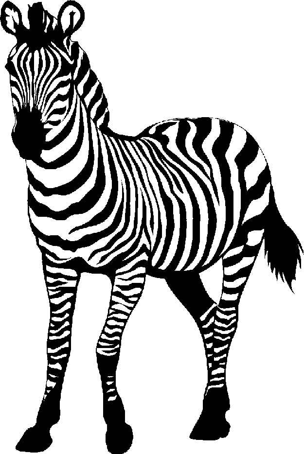 Detail Free Clipart Zebra Nomer 5