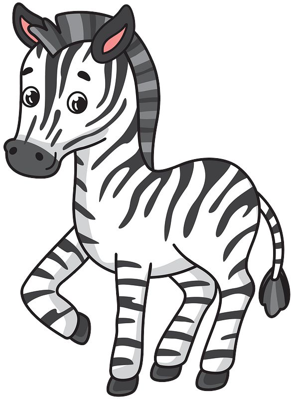 Detail Free Clipart Zebra Nomer 8