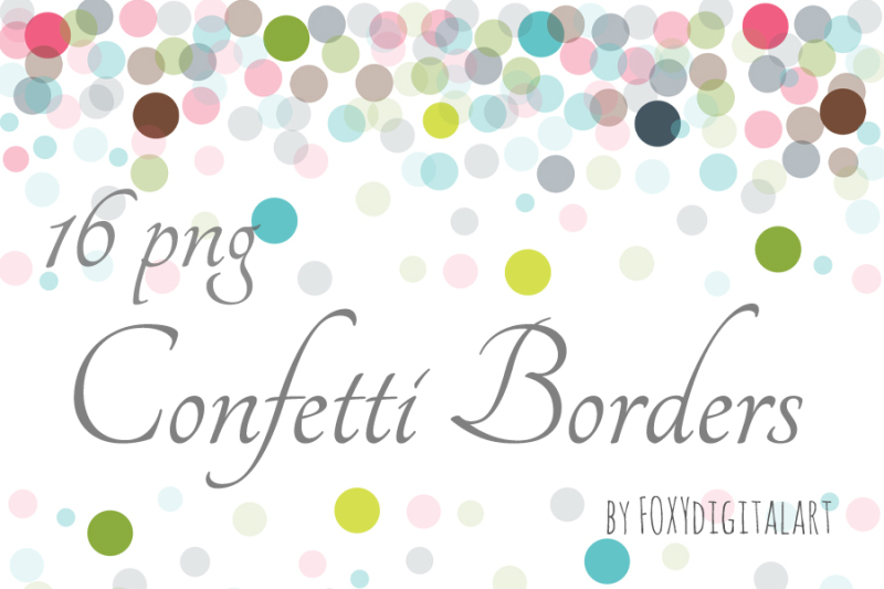 Detail Free Confetti Border Clip Art Nomer 30