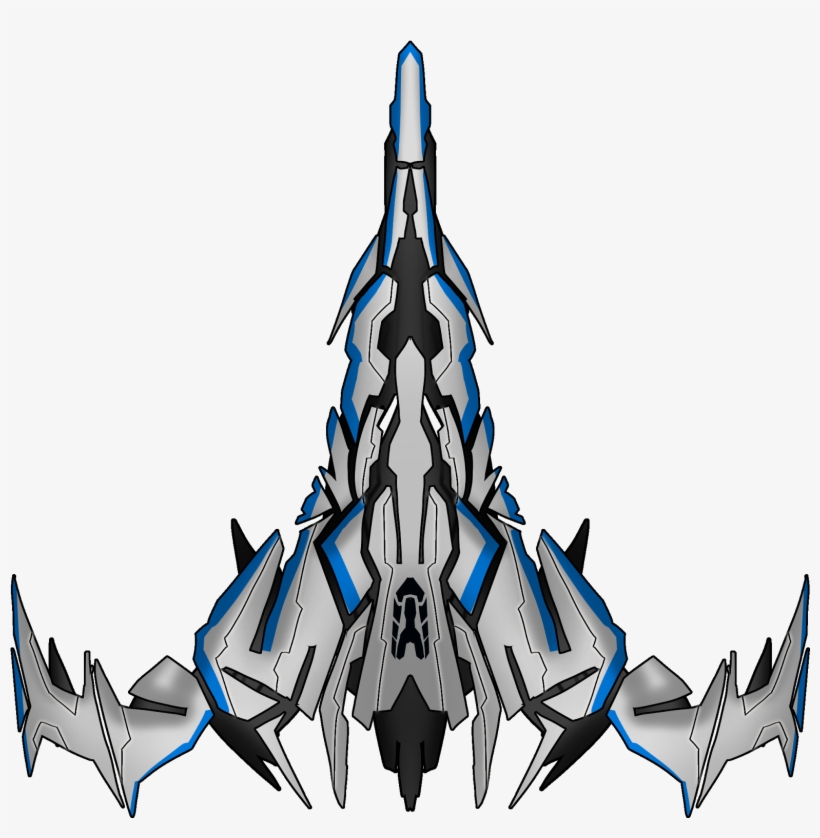 Detail Spaceship Low Poly Nomer 14