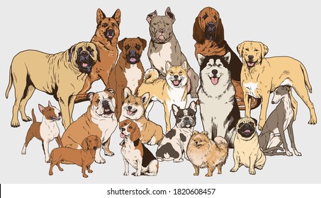 Detail Free Dog Illustrations Nomer 26