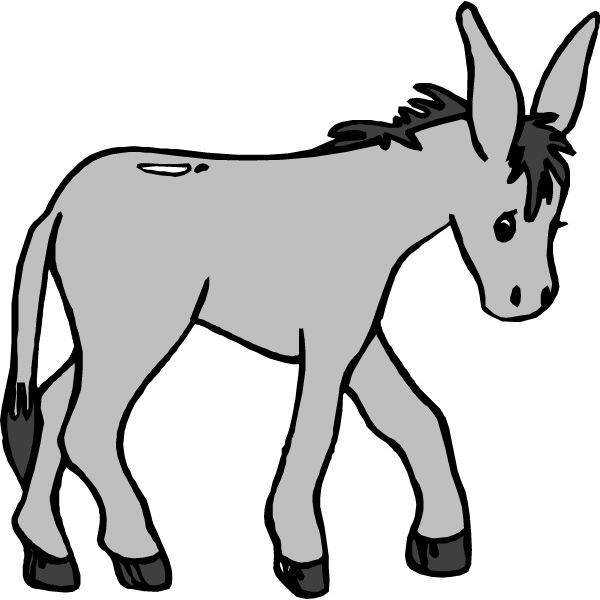 Detail Free Donkey Clipart Nomer 10