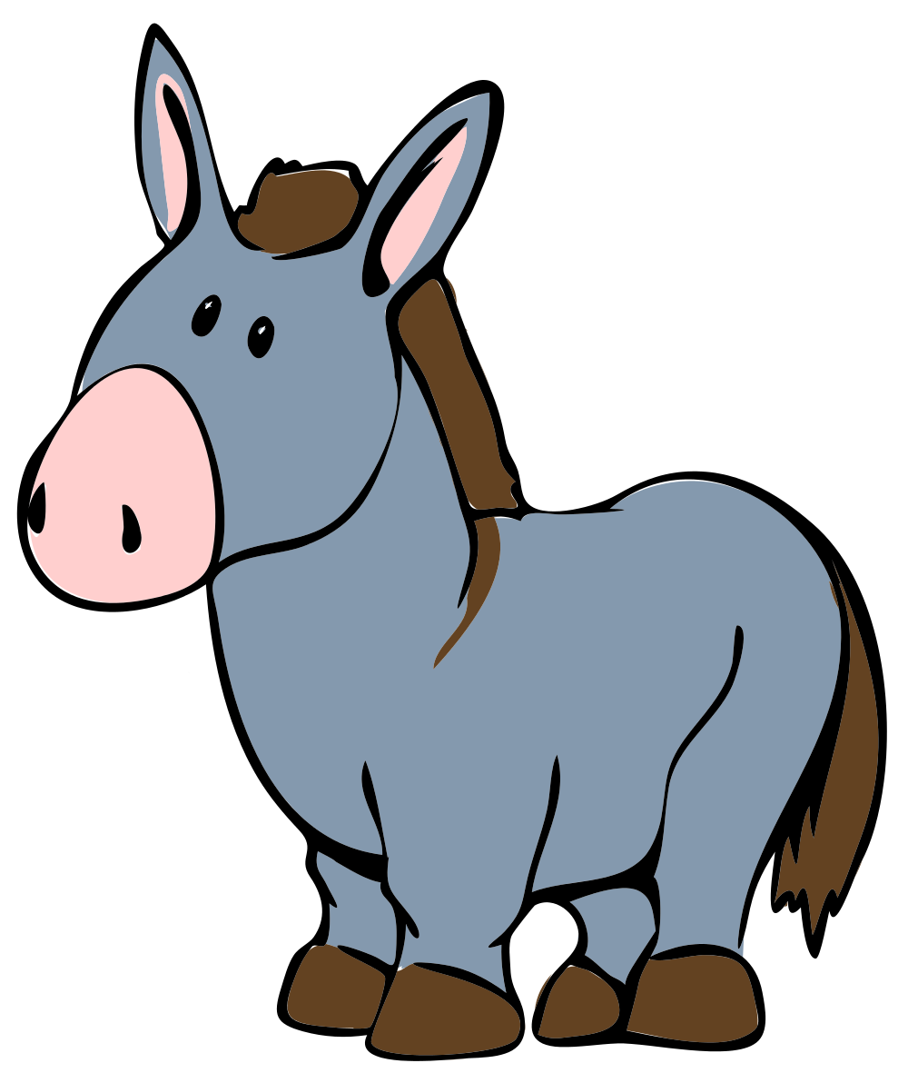 Detail Free Donkey Clipart Nomer 20