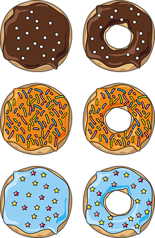 Detail Free Donut Vector Nomer 52