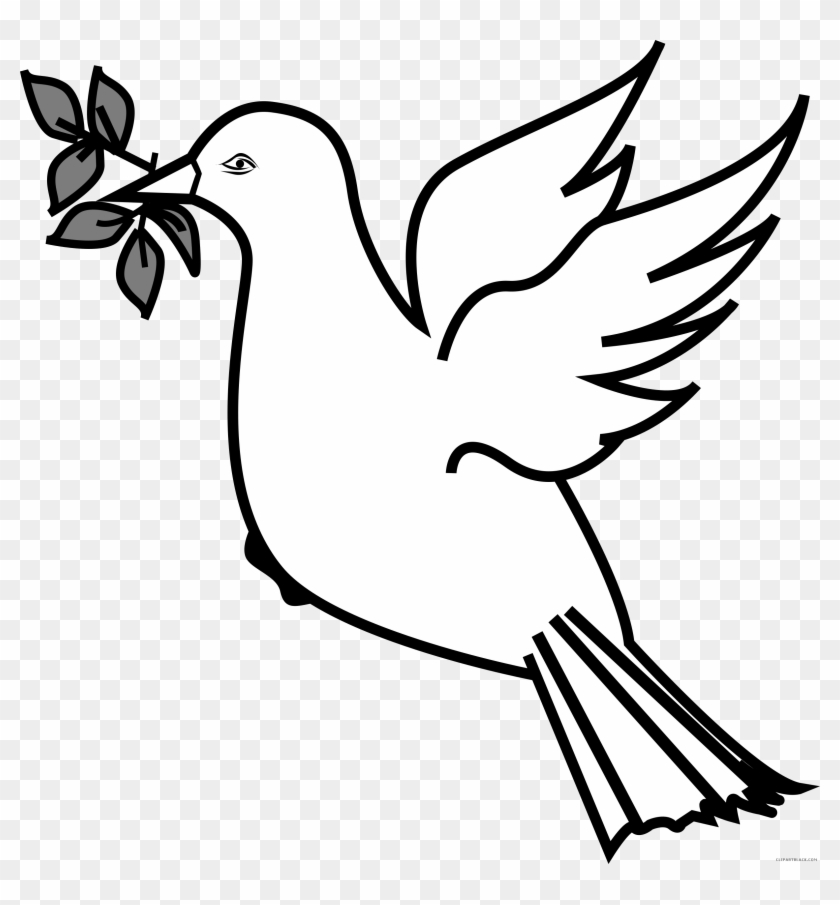 Detail Free Dove Clipart Black And White Nomer 15