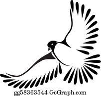 Detail Free Dove Clipart Black And White Nomer 27