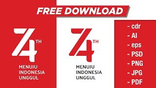 Detail Free Download Logo 74 Indonesia Nomer 11