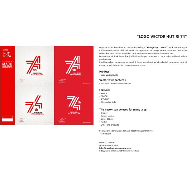 Detail Free Download Logo 74 Indonesia Nomer 52