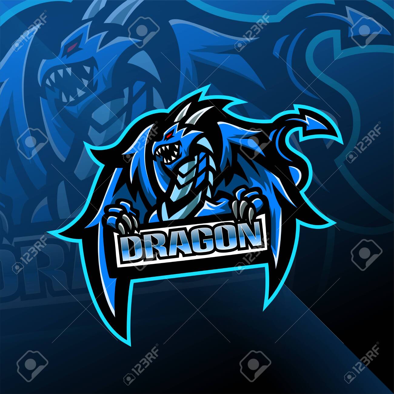 Detail Free Download Logo Dragon Esport Png Nomer 23