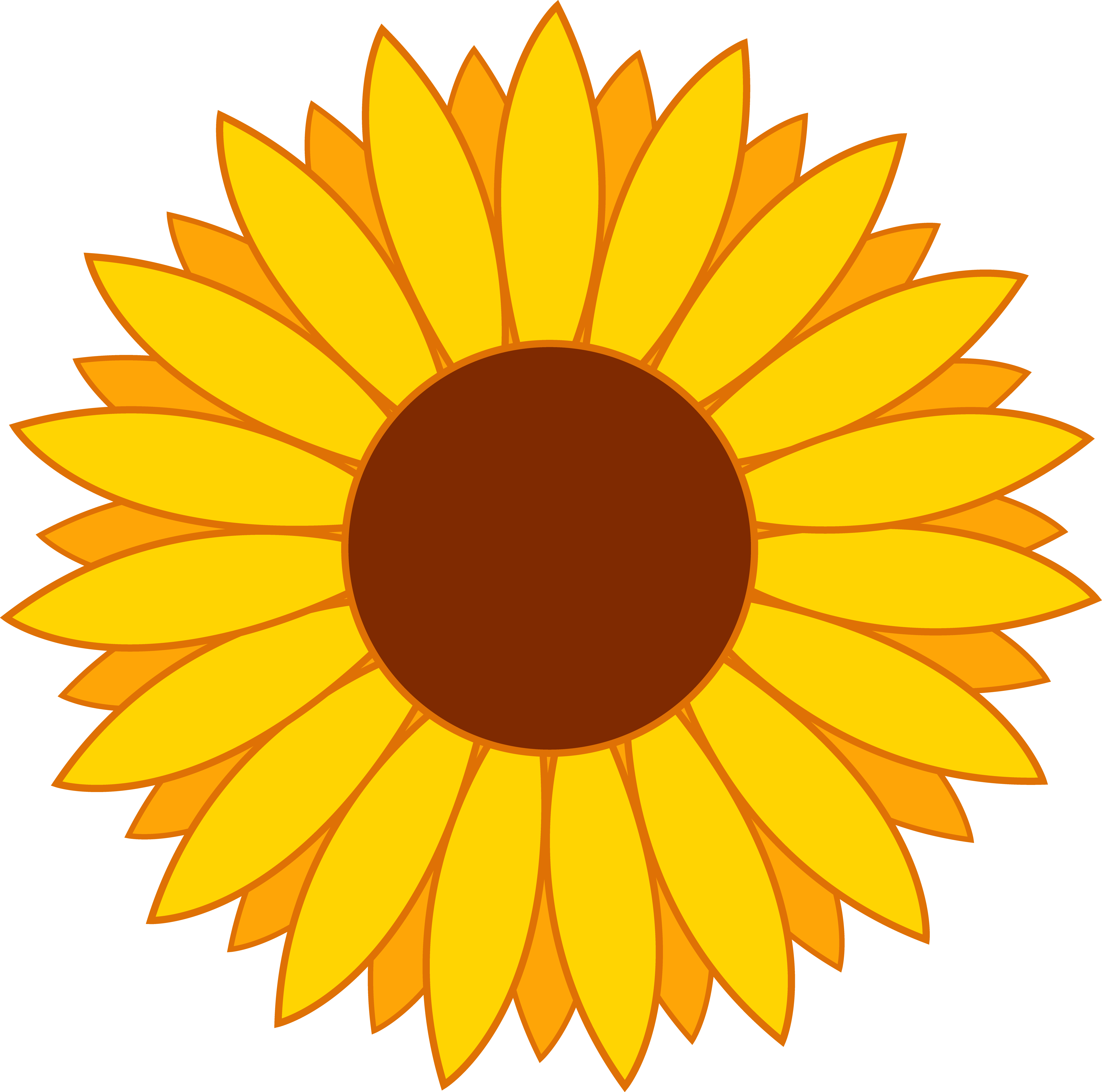 Detail Sunflower Clipart Nomer 11