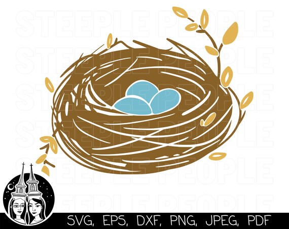 Detail Vogelnest Mit Eiern Nomer 5