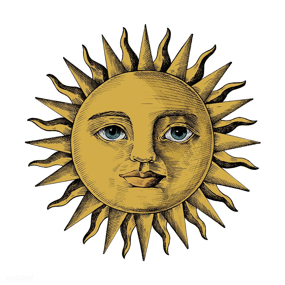 Aesthetic Sun Drawing - KibrisPDR