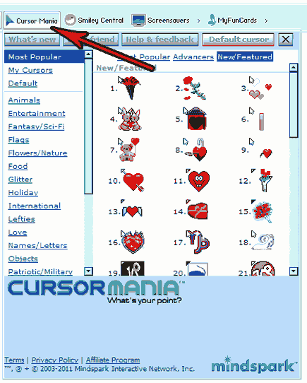 Detail Free Download Mouse Pointers Nomer 43