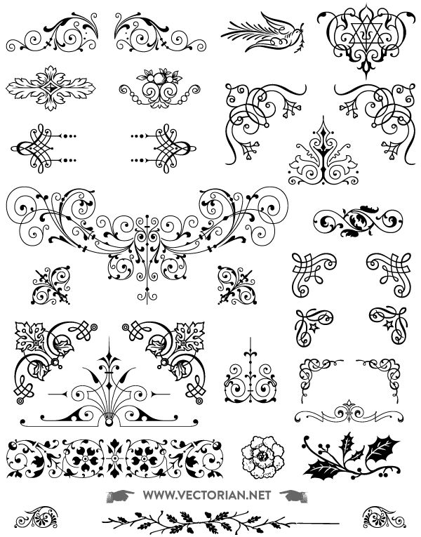 Detail Free Download Ornament Vector Nomer 13