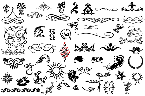 Detail Free Download Ornament Vector Nomer 16