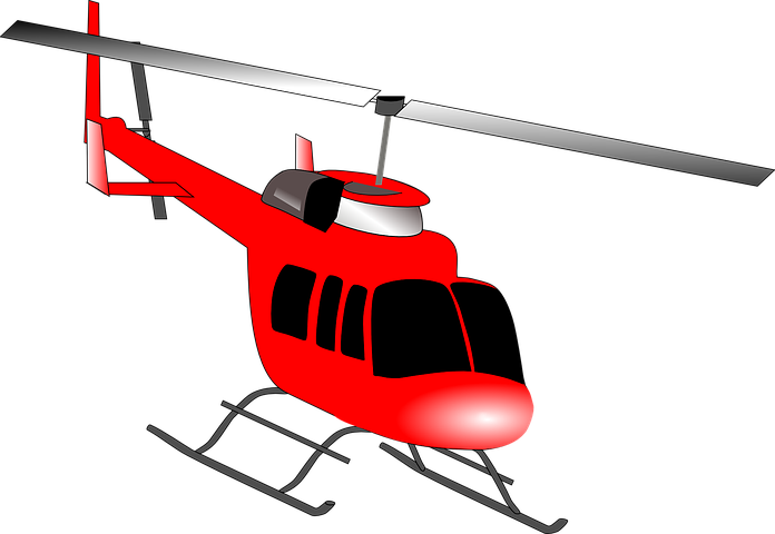 Detail Roter Hubschrauber Nomer 2