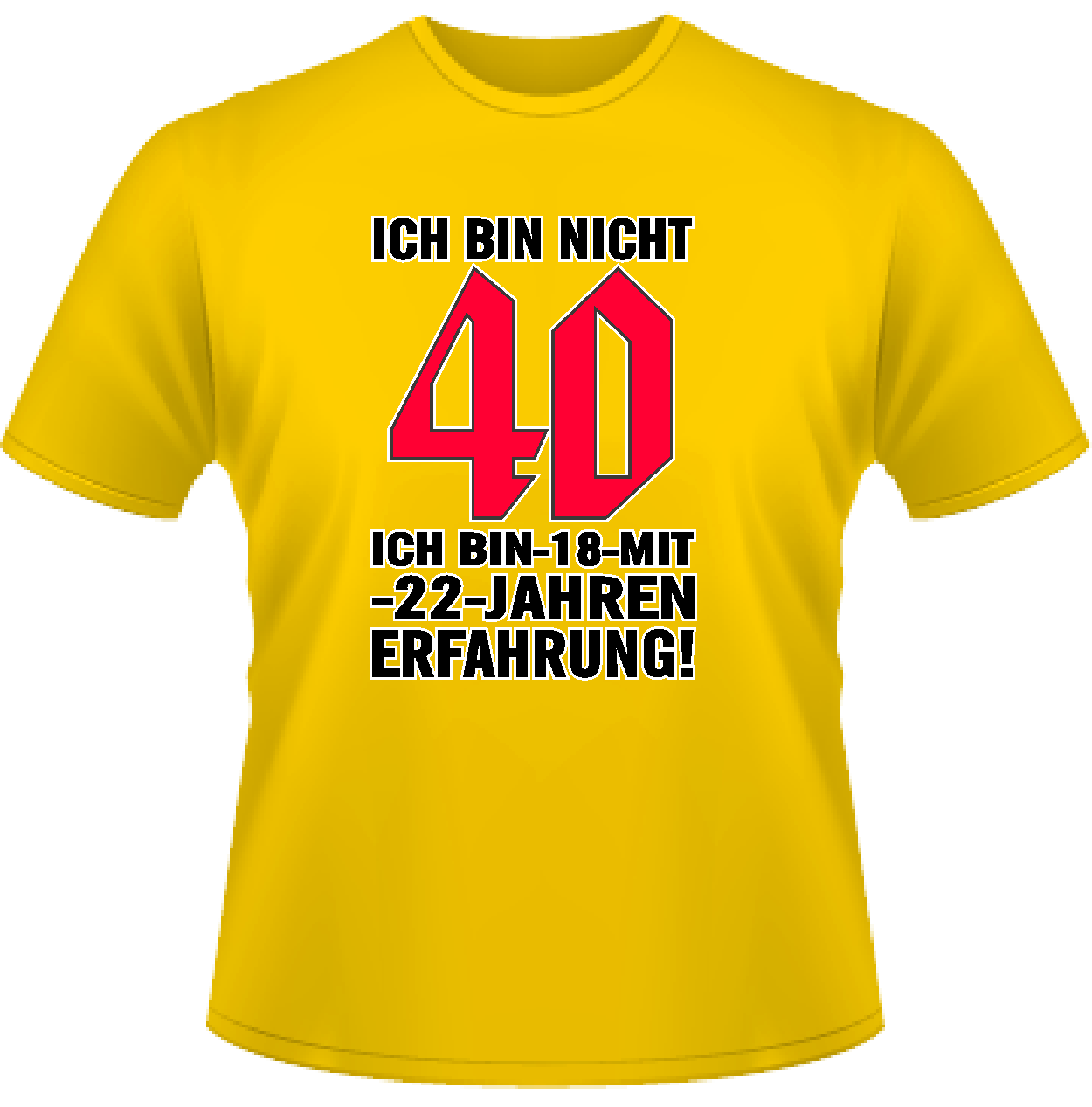 Detail T Shirt Ich Bin Nicht Faul Nomer 15