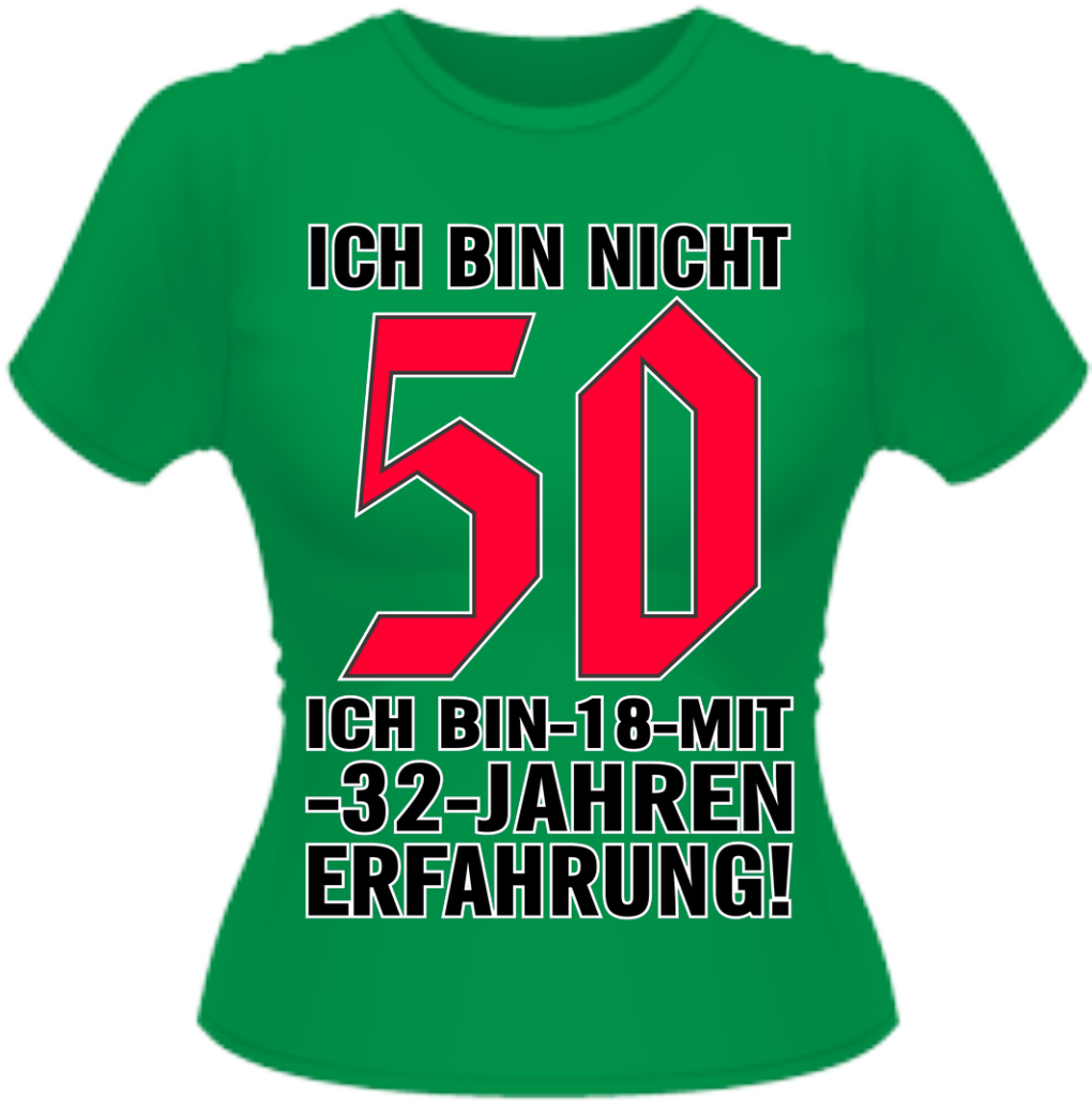 Detail T Shirt Ich Bin Nicht Faul Nomer 19