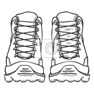 Detail Wanderschuh Gezeichnet Nomer 5