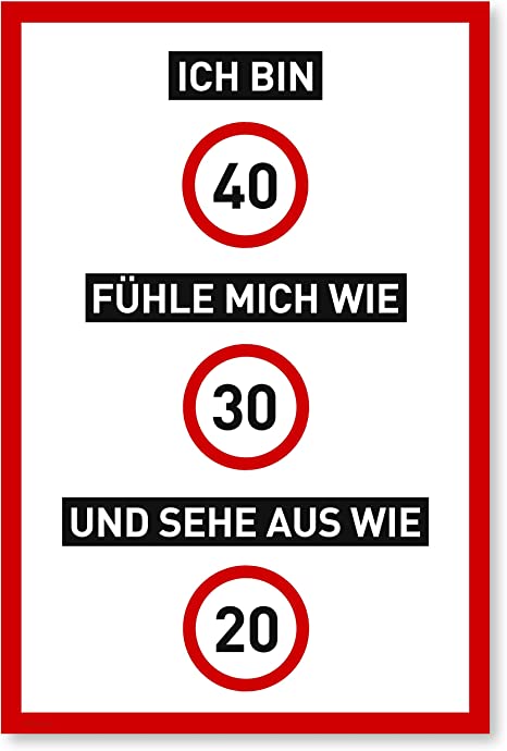 Detail 40 Geburtstag Schild Nomer 4