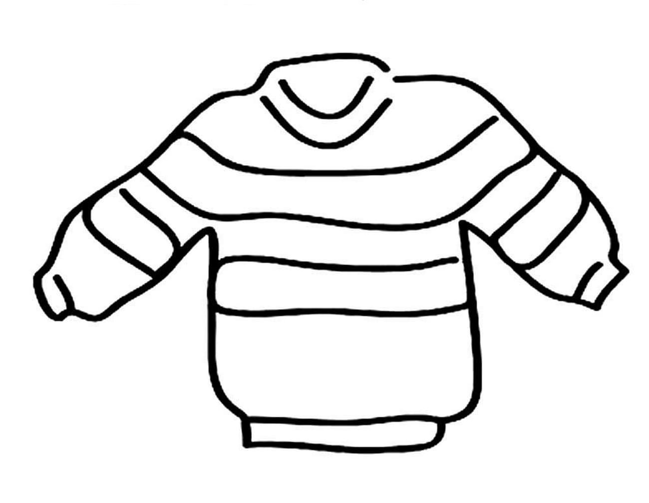 Detail Ausmalbild Pullover Nomer 6