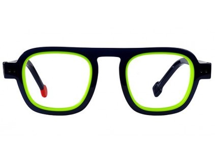 Detail Brille Blauer Rahmen Nomer 24