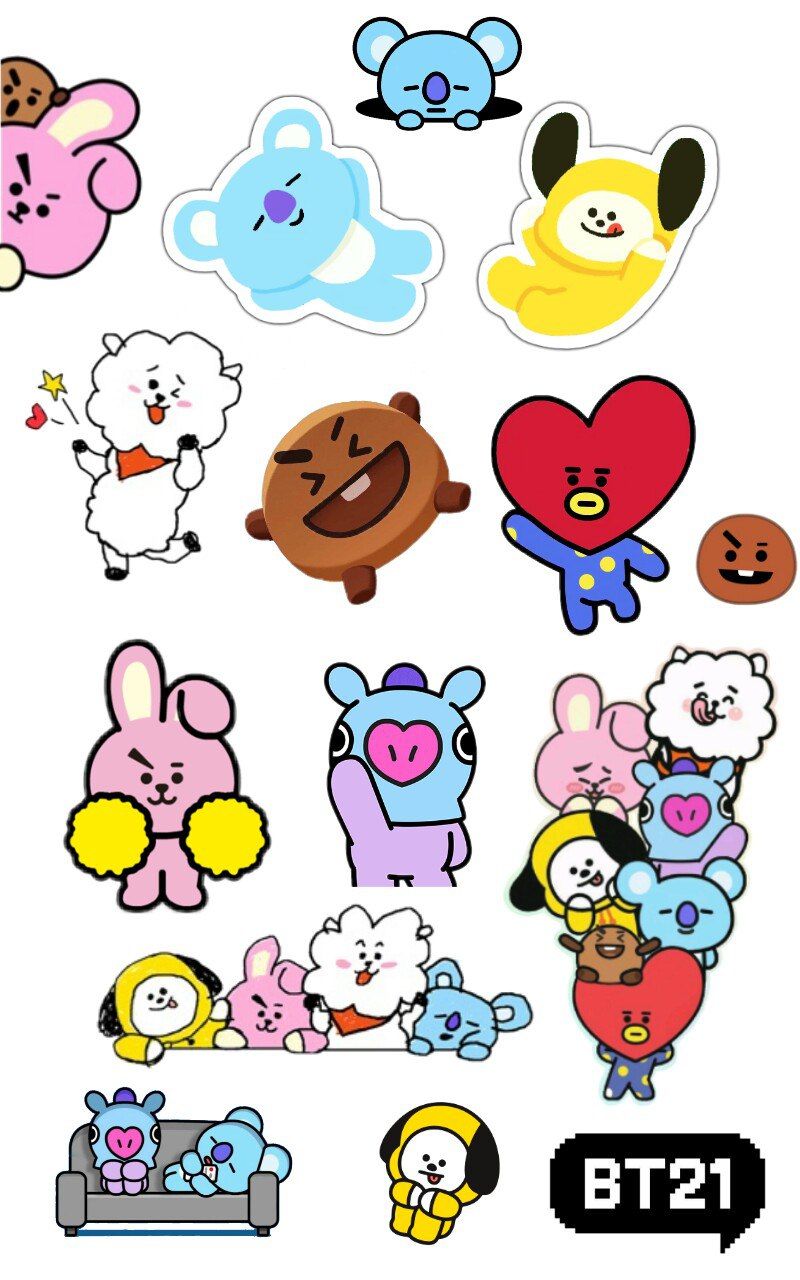 Detail Bt21 Sticker Hd Nomer 17