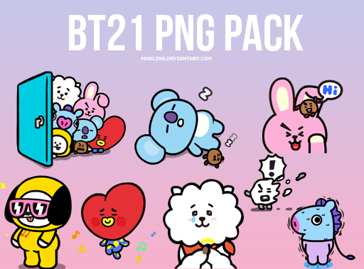 bt21 sticker png