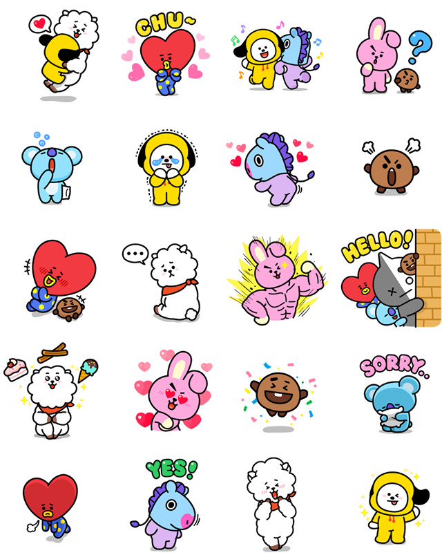 bt21 sticker png