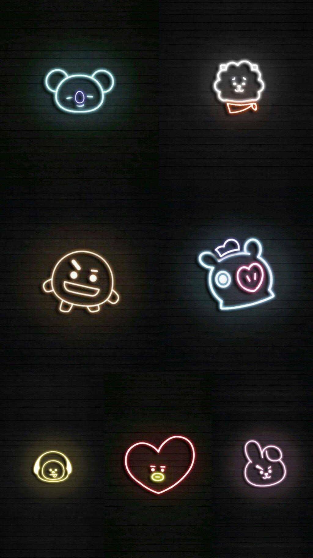 Detail Bt21 Wallpaper Black Background Nomer 3