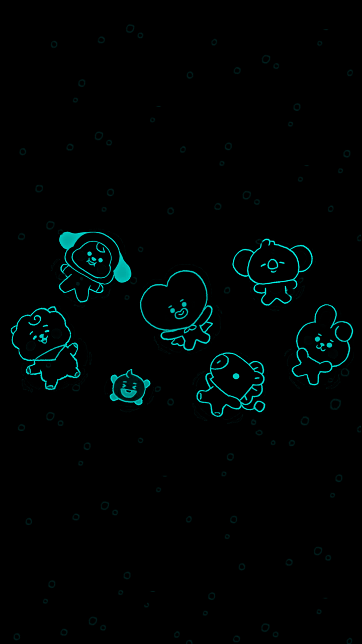 Detail Bt21 Wallpaper Black Background Nomer 27