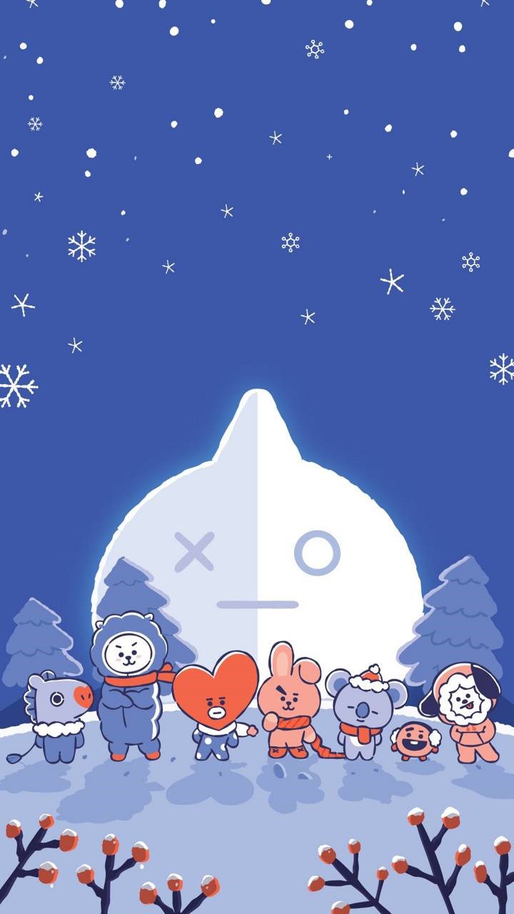 Detail Bt21 Wallpaper Black Background Nomer 47