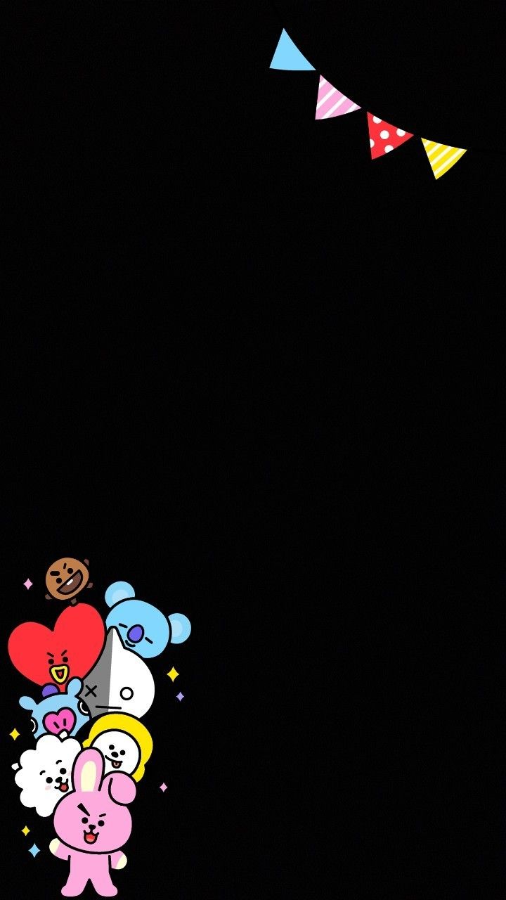 Detail Bt21 Wallpaper Black Background Nomer 6