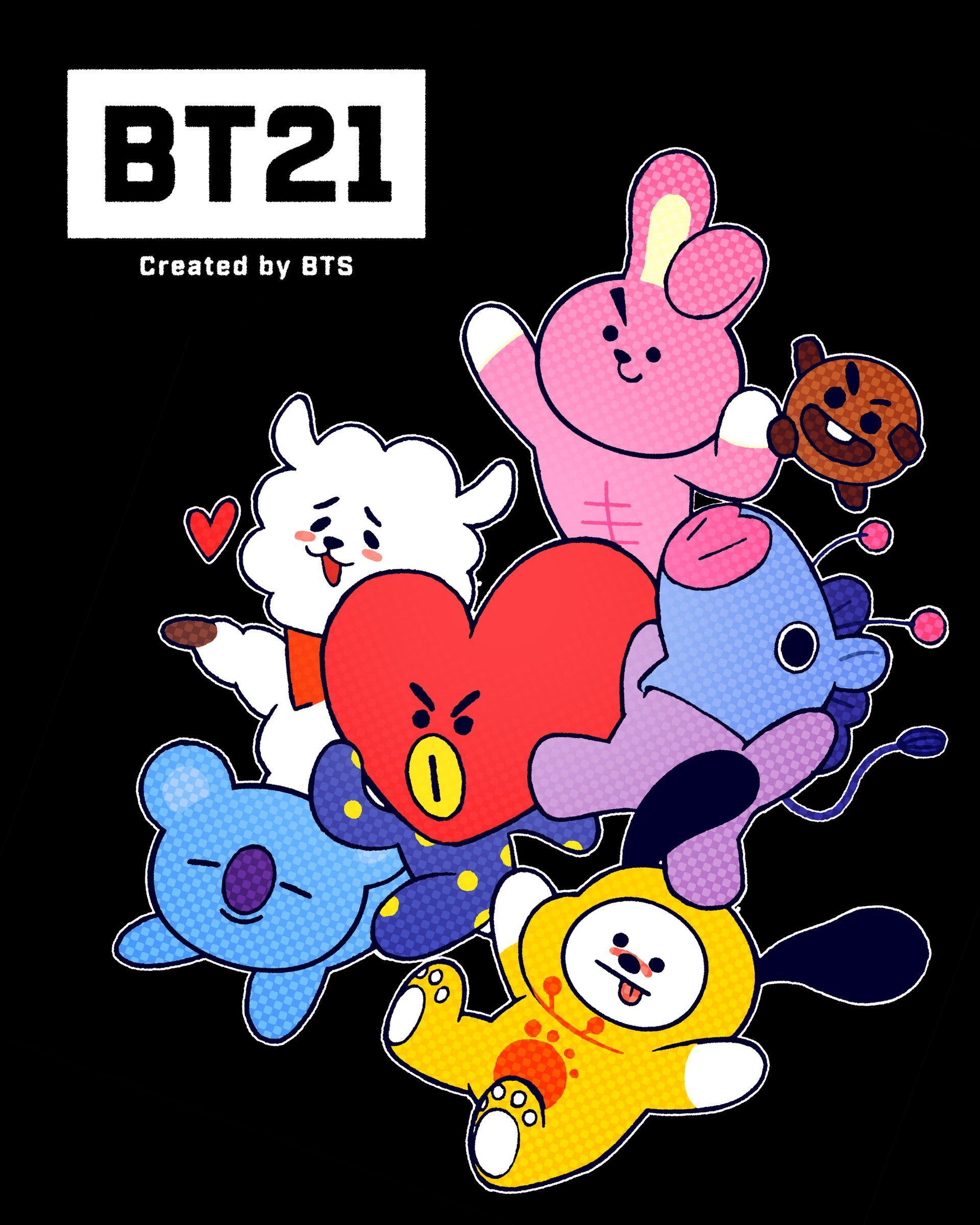 Detail Bt21 Wallpaper Black Background Nomer 55