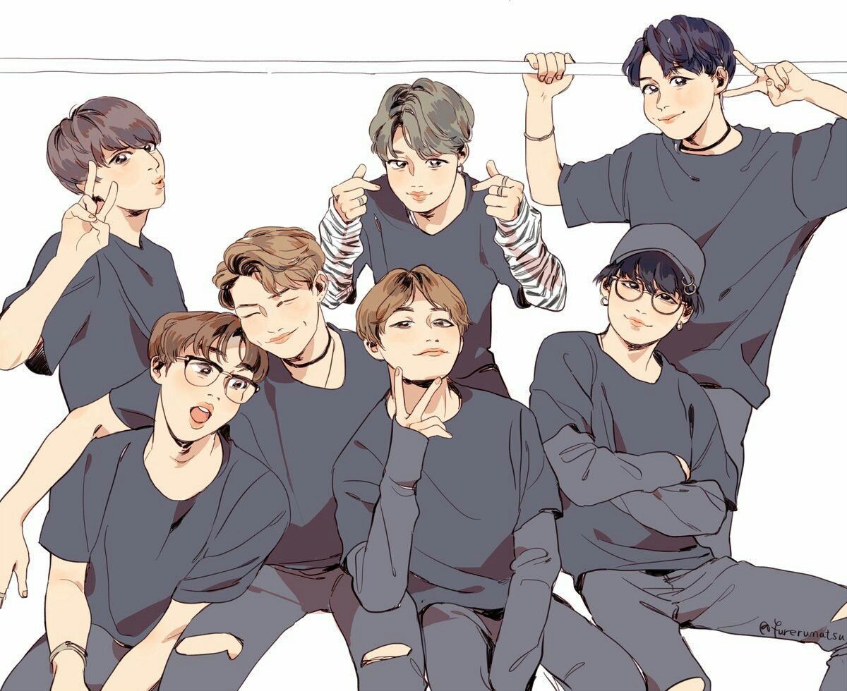 Detail Bts Anime Fanart Nomer 18