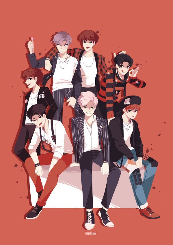 Detail Bts Anime Fanart Nomer 3