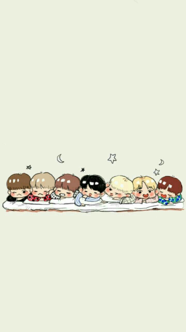 Detail Bts Cartoon Wallpaper Nomer 16