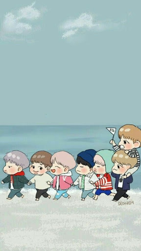 Detail Bts Cartoon Wallpaper Nomer 55