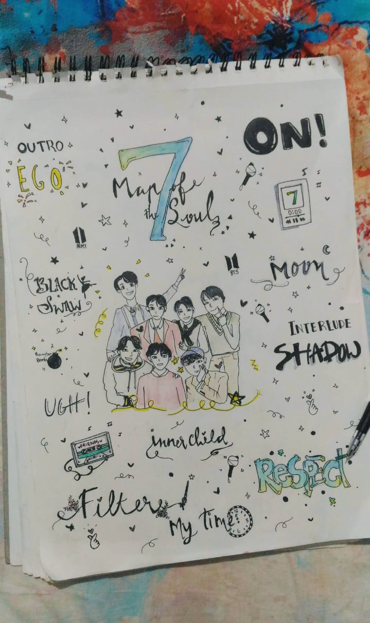 Detail Bts Doodle Nomer 12