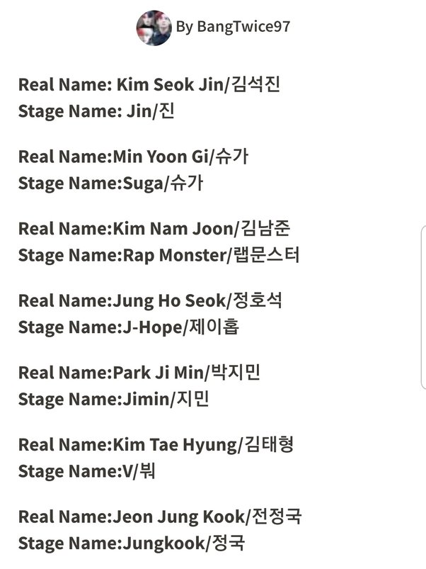 Detail Bts Real Names Nomer 6