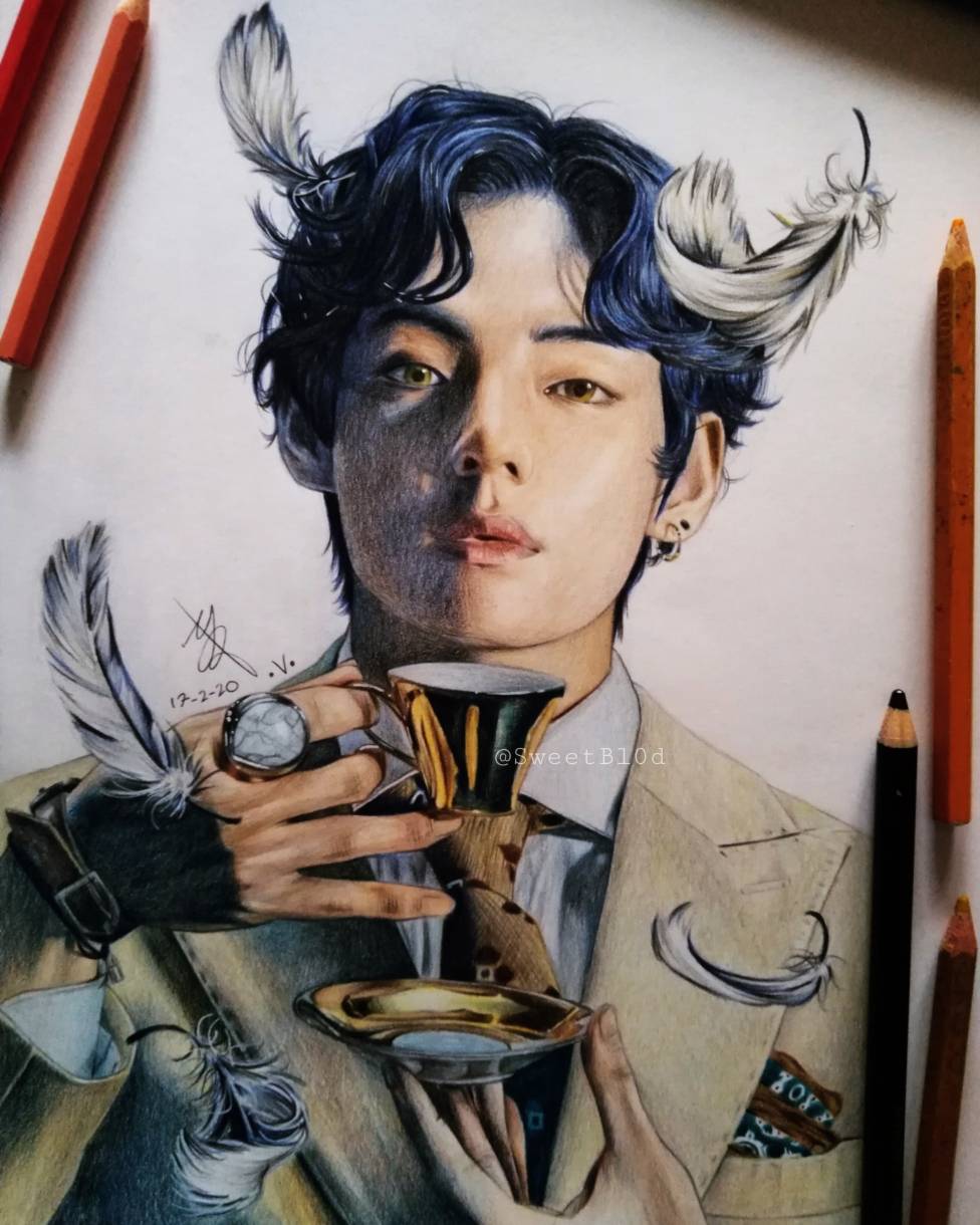 Detail Bts V Fanart Nomer 40