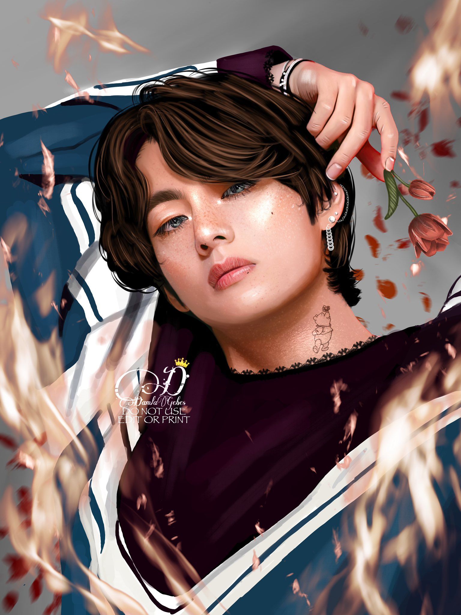 Detail Bts V Fanart Nomer 6