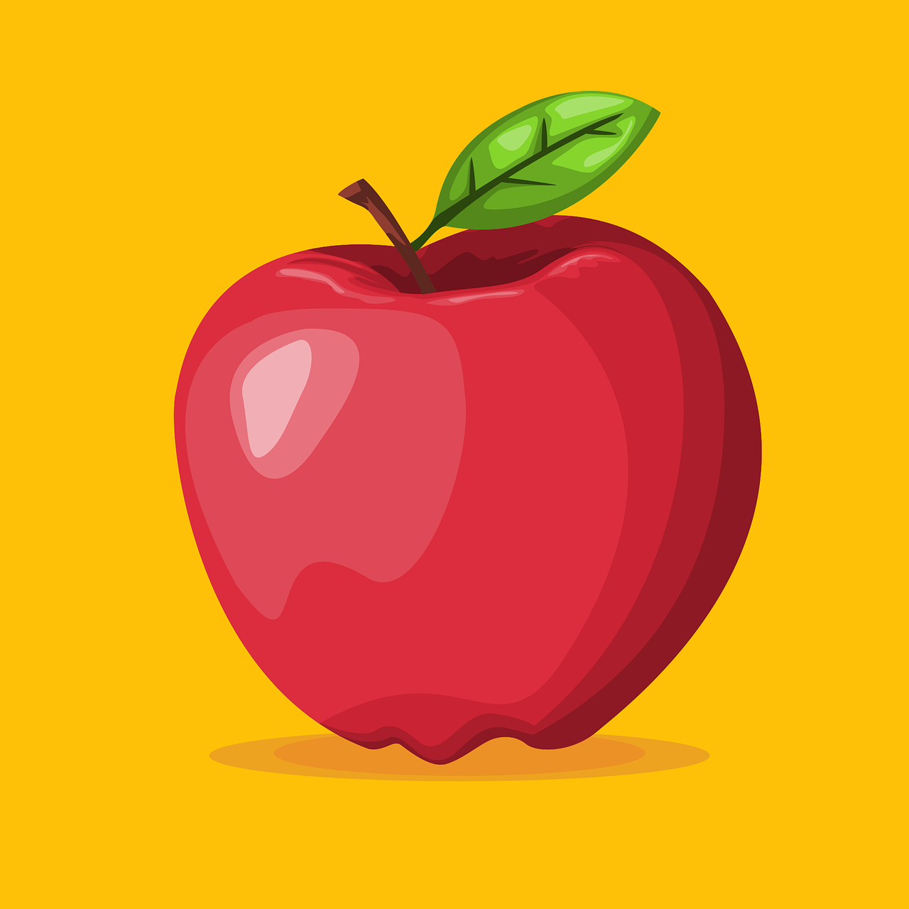 Detail Buah Apel Vector Nomer 5